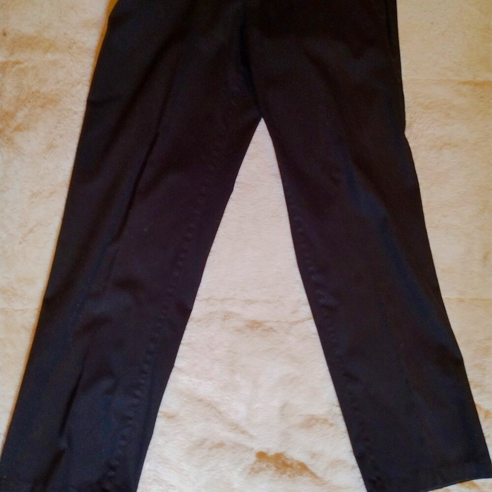 Merona black dress pants flat front